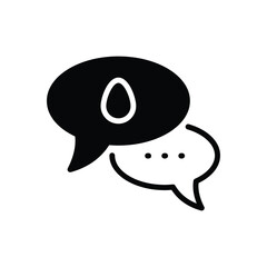 Chat icon vector stock.