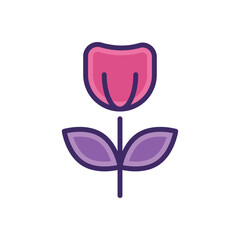 Flower icon vector stock.