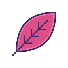 Leaf icon vector stock.