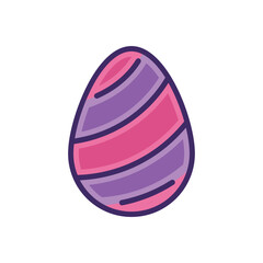 Easter Egg icon vector stock.