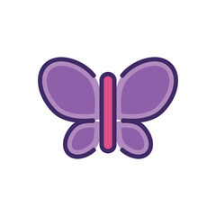 Butterfly icon vector stock.