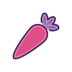 Carrot icon vector stock.