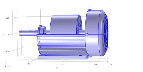 Computer 3d modeling of the motor 
using a computer aided design system. Engine model.