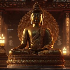 Fototapeta premium Buddha Purnima celebrating vesak day