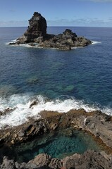 rocks and sea