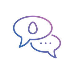 Chat icon vector stock.
