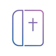 Easter Book icon vector stock.