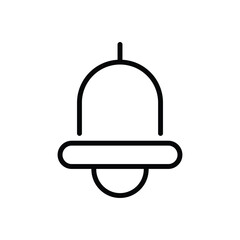 Bell icon vector stock.