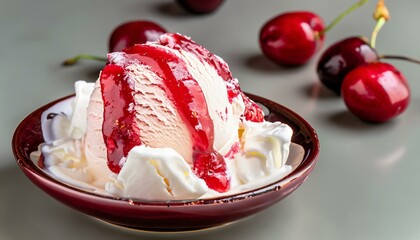 Delicious Cherry, fruity,  Ice Cream Sorbet / High Quality
