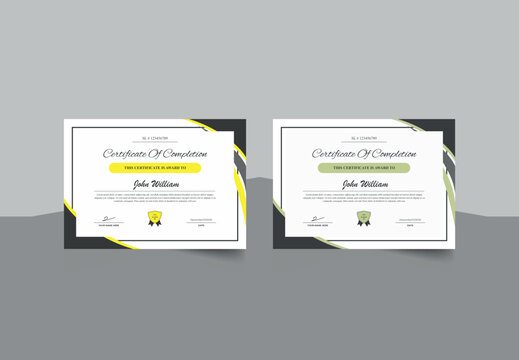 Minimalist Certificate Template