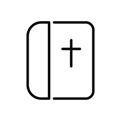 Obraz premium Easter Book icon vector stock.