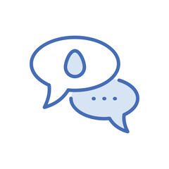 Chat icon vector stock.