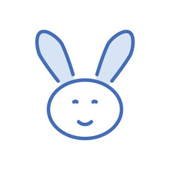 Rabbit icon vector stock.