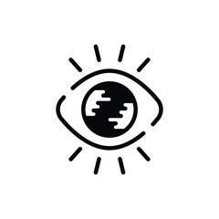 Eye icon. Suitable for Web Page, Mobile App, UI, UX and GUI design.
