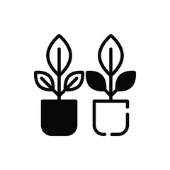 Plants icon. Suitable for Web Page, Mobile App, UI, UX and GUI design.