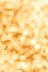 close up of yellow bokeh background