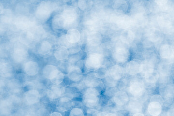 close up of blue bokeh background