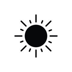 Sun icon. Suitable for Web Page, Mobile App, UI, UX and GUI design.