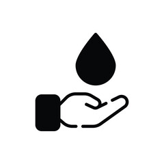 Save The Water icon. Suitable for Web Page, Mobile App, UI, UX and GUI design.