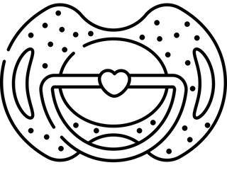 baby's dummy icon