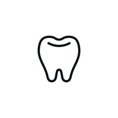 tooth line icon
