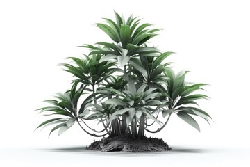 Obraz premium lush green tree with abundant foliage. Generative AI