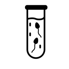 Sperm testing Vector Icon

