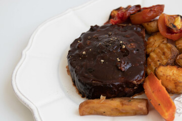 Pork Chop with Grilled vegetable