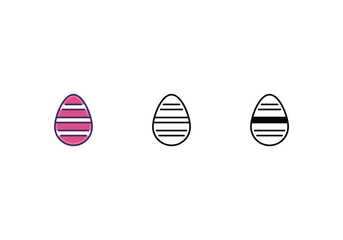Easter Egg icon vector stock.