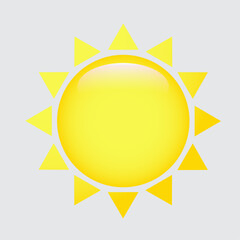 sun icon vector illustration
