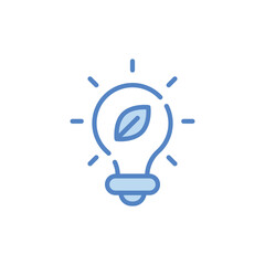 Eco Idea icon. Suitable for Web Page, Mobile App, UI, UX and GUI design.