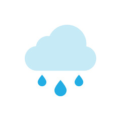 Rain icon. Suitable for Web Page, Mobile App, UI, UX and GUI design.