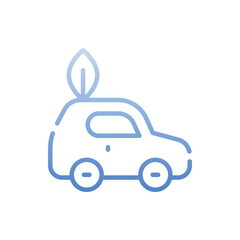 Eco Car icon. Suitable for Web Page, Mobile App, UI, UX and GUI design.