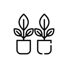 Plants icon. Suitable for Web Page, Mobile App, UI, UX and GUI design.