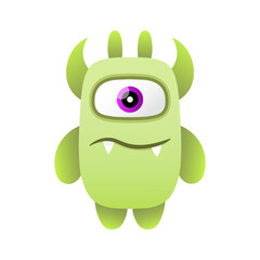 cute illustration design monster vector