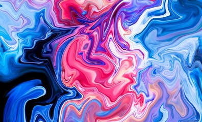 Abstract pink blue and purple gradient wave liquid background. Neon light curved lines and geometric shape with colorful graphic design.
