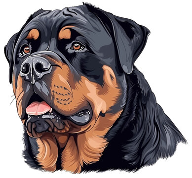 Rottweiler Hundekopf