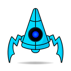 vector robot design mascot kawaii