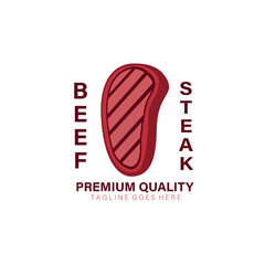 illustration of a steak. beef illustration design vector