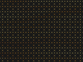 Goldene Ornamente auf schwarzem Untergrund.
