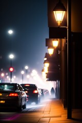 Fototapeta na wymiar night traffic in the city