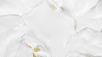 Obraz na płótnie Canvas Freeze motion of whirling milk cream, close-up
