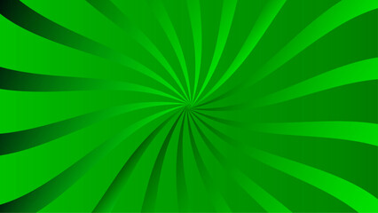 Green Sunburst Pattern Background. vector illustration