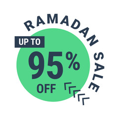 Ramadan Super Sale Get Up to 95% Off on Dotted Background Banner