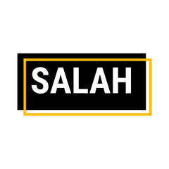 Salah Black Vector Callout Banner with Information on Fasting and Prayer in Ramadan