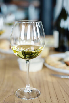 white wine in a glass