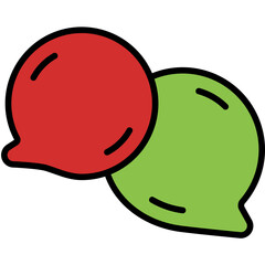 bubble outline color icon