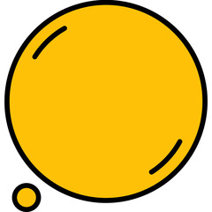 bubble outline color icon