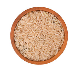 Brown rice on transparent png.