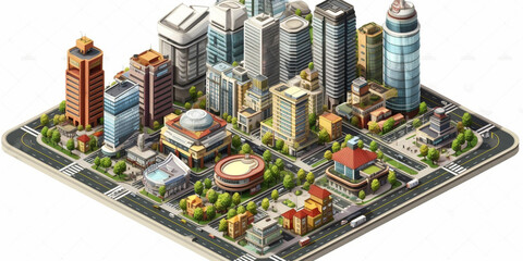 Obraz premium clipart traveling seul city Generative AI